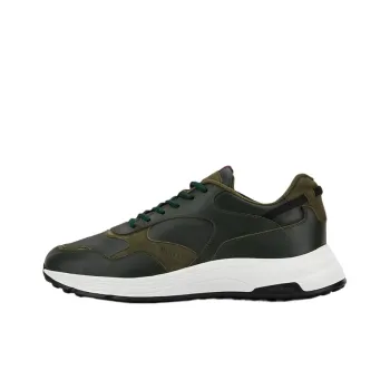 HOGAN Hyperlight Casual Shoes Men Low Top Green/Red