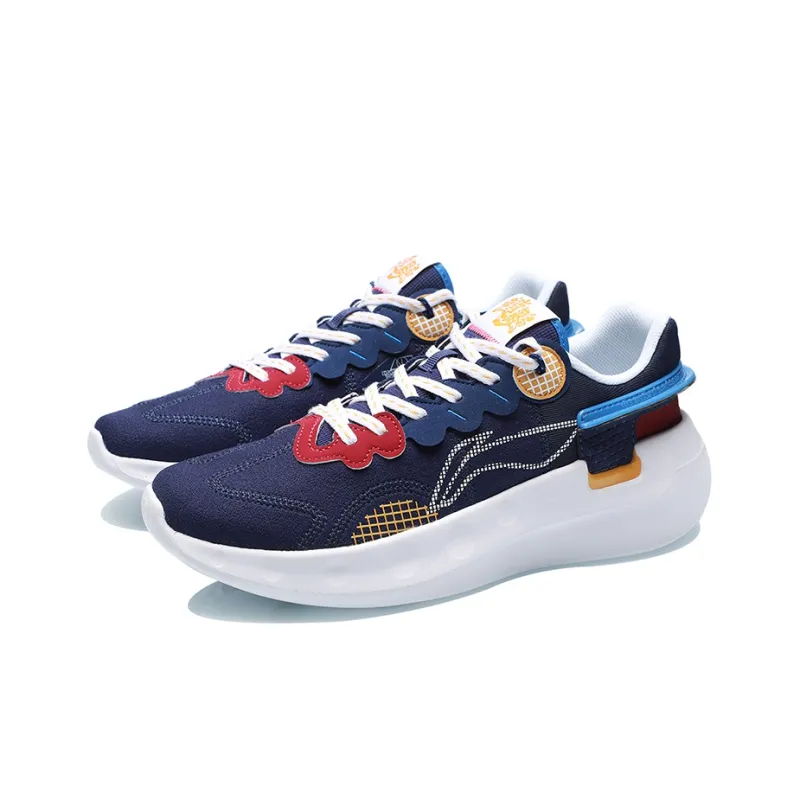 LiNing Cushioning, Slip Resistant, Abrasion Resistant, Rebound Low Top Running Shoes Unisex Royal Blue-2