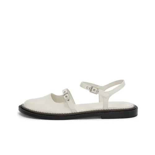 CHARLES&KEITH Sandal Low Heel Women's Pink White