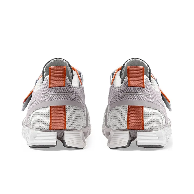 On Cloud Nexus Running Shoes Women's Low Top Zinc Gray/Matte Red-4