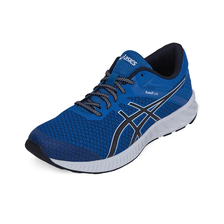 Asics Fuzex Lyte 2 Abrasion Resistant Breathable Low Top Running Shoes Men's Blue White-1