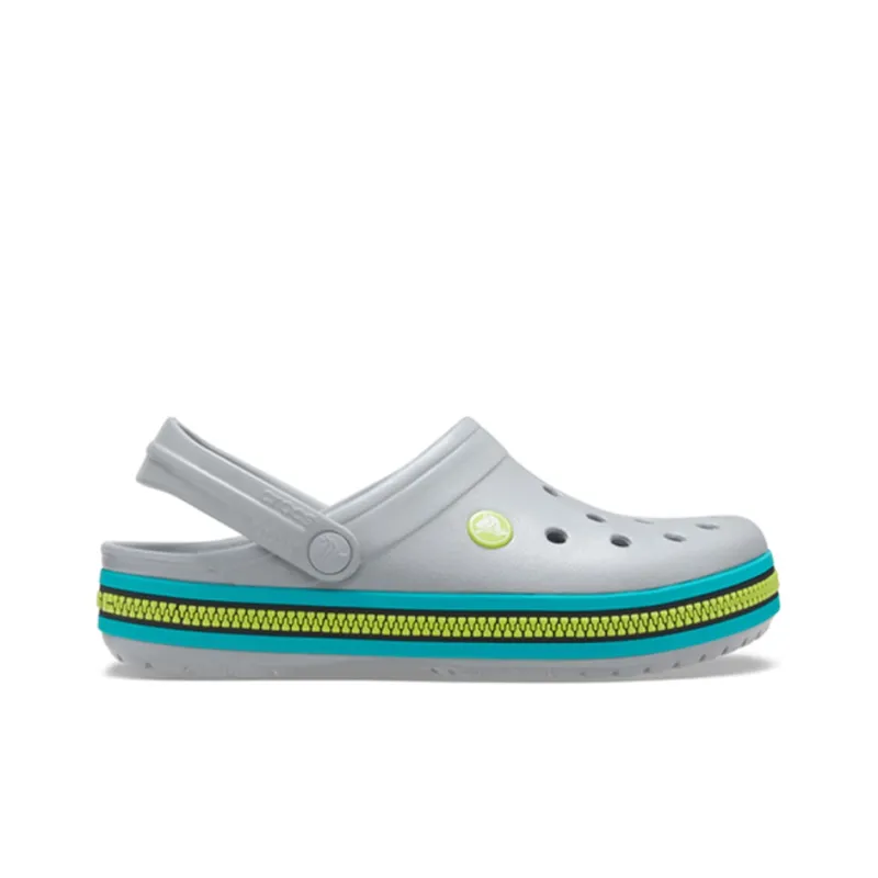 Crocs Crocband Zipper Band Clogs 'Grey Aqua'-1
