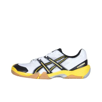 Asics Gel Domain Breathable And Wear resistant Low Top Sports Running Shoes Men's White Black Yellow