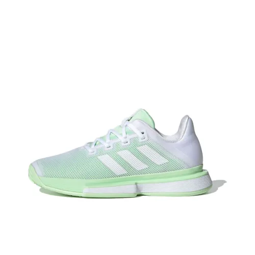 Adidas Solematch Bounce Tennis Shoes Women's Low-Top White/Green