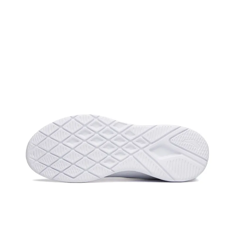 Anta Slip Resistant, Breathable, Coverage, Cushioning Low Top Running Shoes Men's White-4