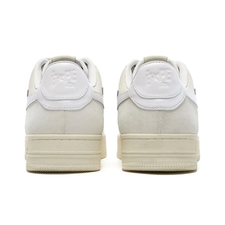 A BATHING APE STA Stylish Skateboarding Shoes Men's Cloud White-4