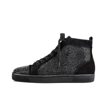 CL LUBOTING Louis Strass High Top Stylish Skateboarding Shoes Men's Black