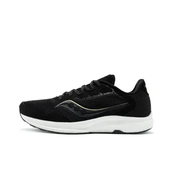 Saucony Freedom 4 Cushioning Anti Slip Wear Resistant Breathability Low Top Casual Running Shoes Women's Black White