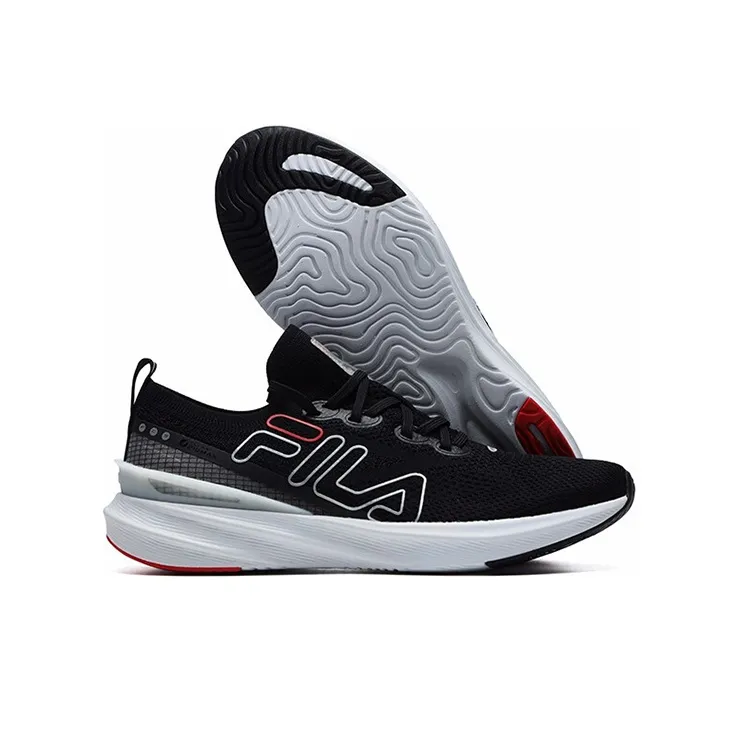 FILA Athletics BreathableLow Running Shoes Black Women's-5