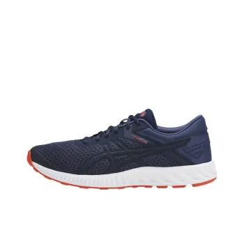 Asics Fuzex Lyte 2 Wear-Resistant Slip-Resistant Low-Top Running Shoes Men's Marine Blue