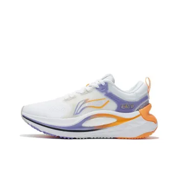LiNing Furious Rider 6.0 Cushioning Anti Slip And Wear Resistant Support Reflective Low Top Running Shoes Women's White