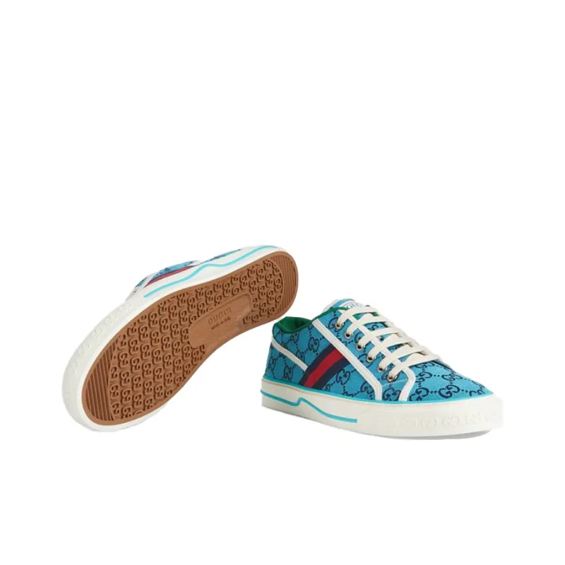 GUCCI Women's Tennis 1977 'Light Blue Monogram'-4