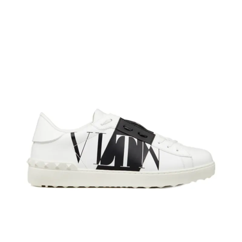 Valentino Star Open Low 'Logo Print - White'-1