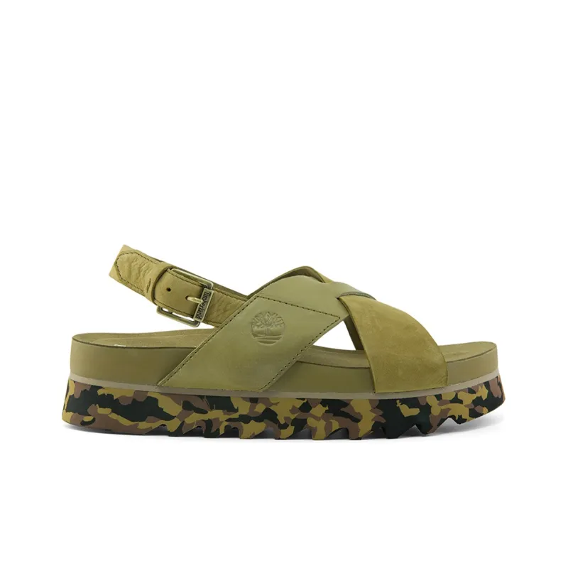 Timberland Santa Monica Sunrise X Band Sandal 'Green' Women's-1