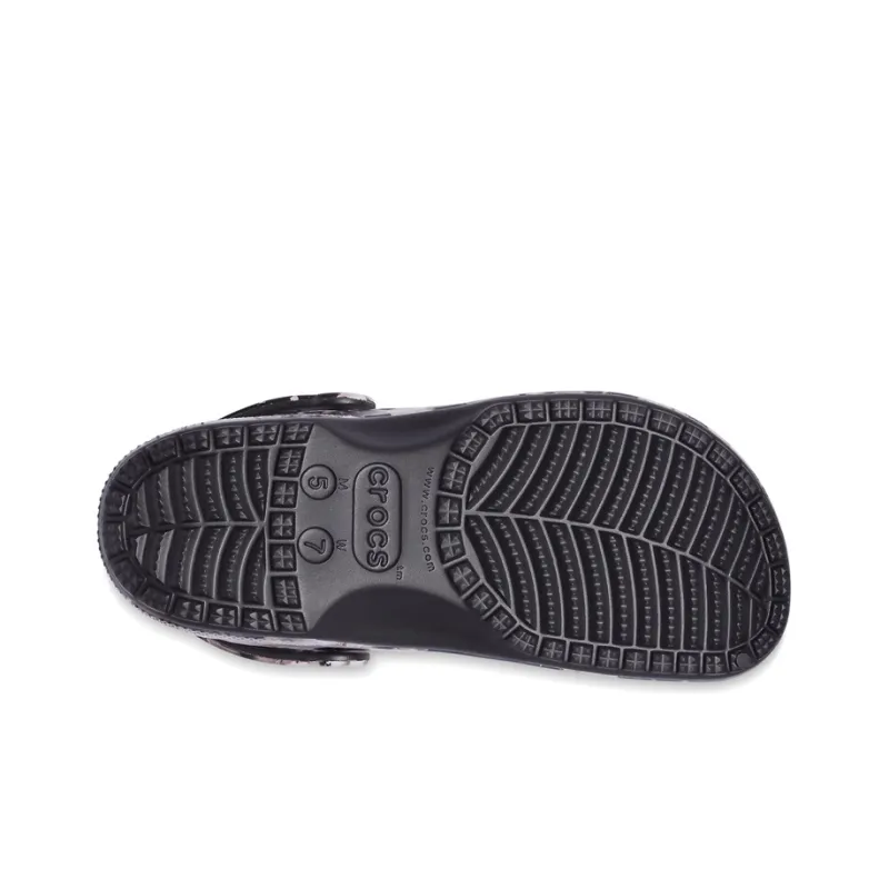 Crocs Classic Bleach Clogs 'Translucent Black White'-6