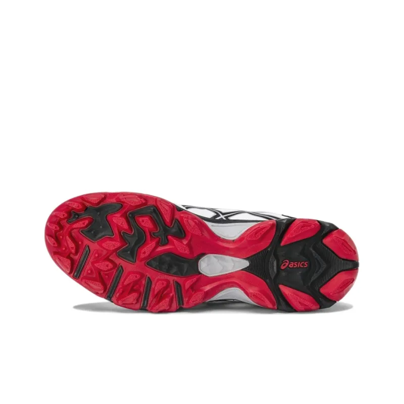 Asics Gel-Blackheath 4 Anti-Slip Wear-Resistant Low-Top Running Shoes Men's White Black Red-4