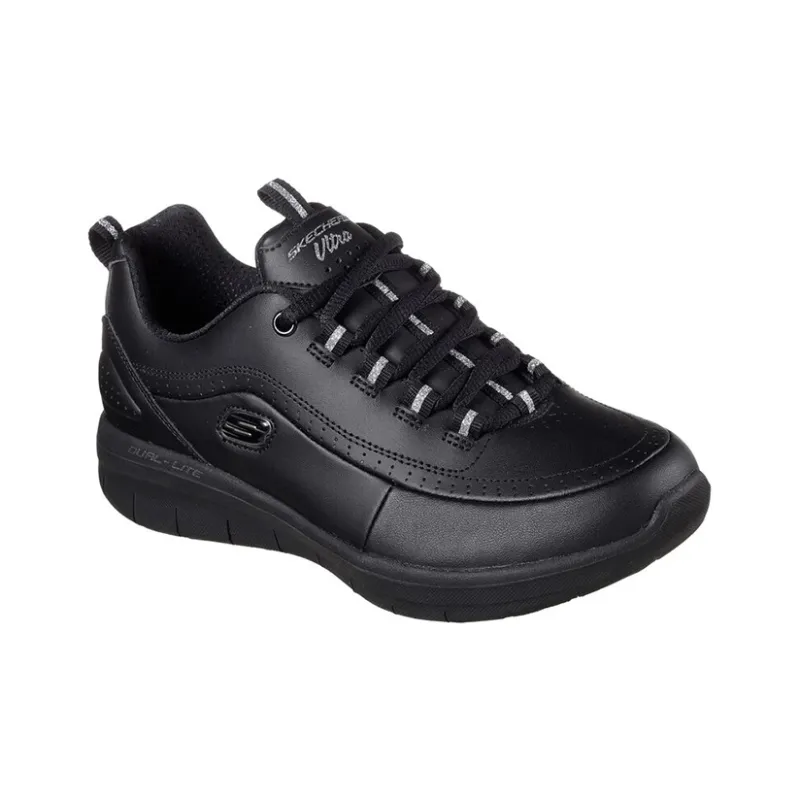 Skechers Synergy Casual Shoes Women's Low-Top Pure Black-2