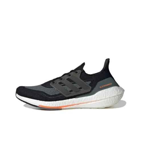 Adidas Ultra Boost 21 Black Blue Oxide Screaming Orange