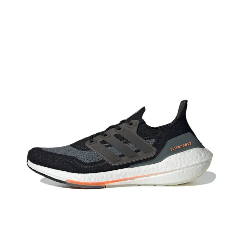 Adidas Ultra Boost 21 Black Blue Oxide Screaming Orange-0