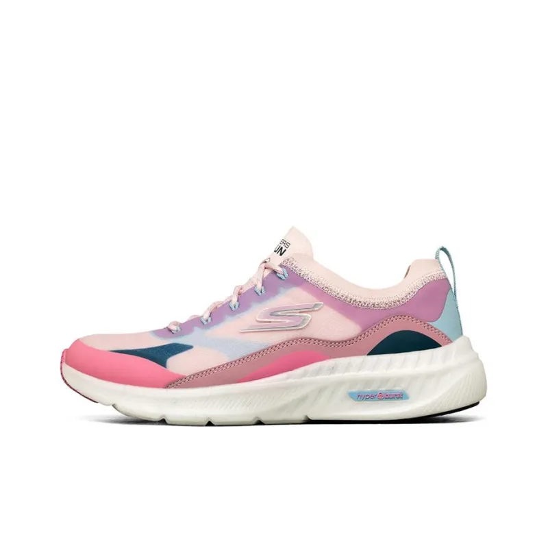 Skechers Go Run Hyper Burst Low Top Running Shoes Women's Pink-0