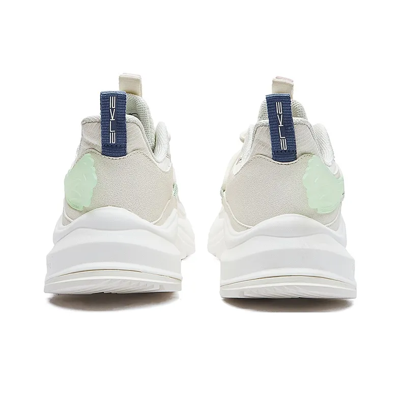 Erke Wear-Resistant Low-Top Sports Casual Shoes Women's Light Cool Green-3