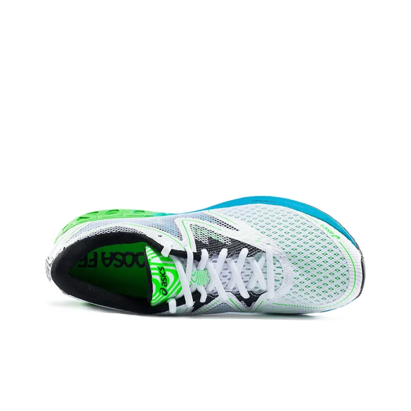 Asics Noosa FF Low Top Running Shoes Men's White Green-2