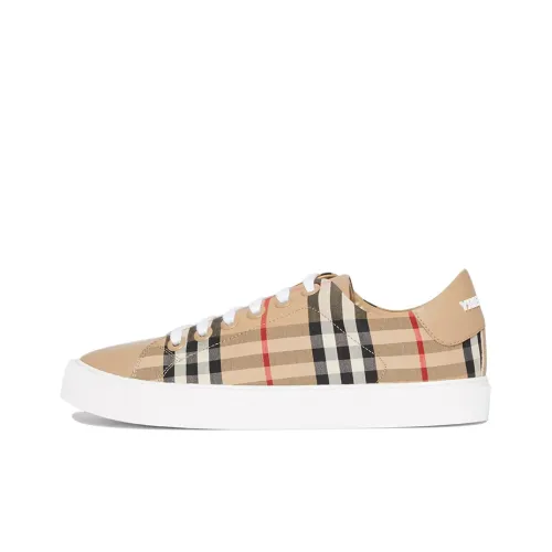 Burberry VINTAGE Skateboard Shoes Women's Low-Top Beige