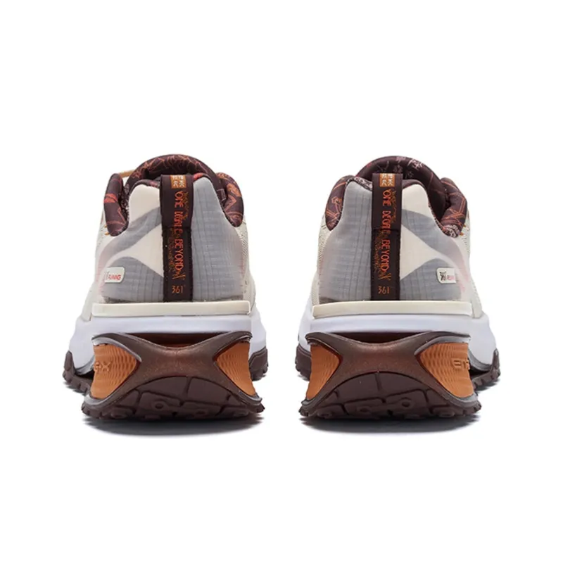 361° Tri state 2.0 Wear Resistant Slip Resistant Low Top Running Shoes Men's Light Coffee-3