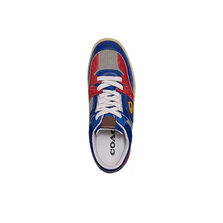 COACH CitySole Low Top Stylish Skateboarding Shoes Women's Blue Red-3