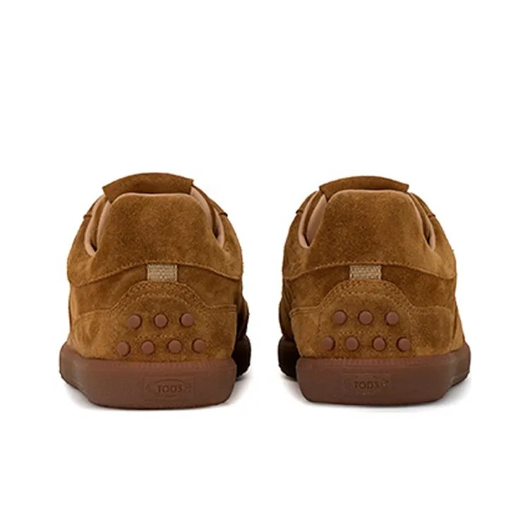 TOD'S Tabs Low Top Stylish Skateboarding Shoes Men's Brown-3