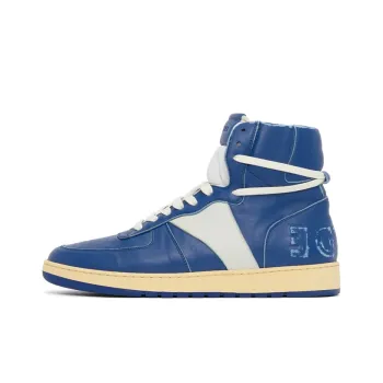 RHUDE Stylish Skateboarding Shoes Men's Blue White