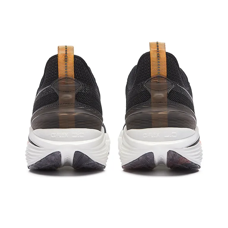 Erke Strange Bullet 3.0 Cushioned Slip Resistant Abrasion Resistant Low Top Running Shoes Jet Black Mango Yellow-3