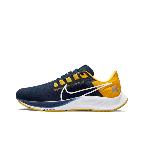 Nike Pegasus 38 Running Shoes Men Low-Top Blue/Yellow/White