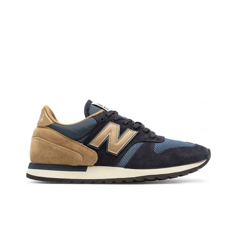 New Balance NB 770 Non-slip Wear-resistant Shock Absorption Low-Top Running Shoes Men's Brown Blue Made In UK-1