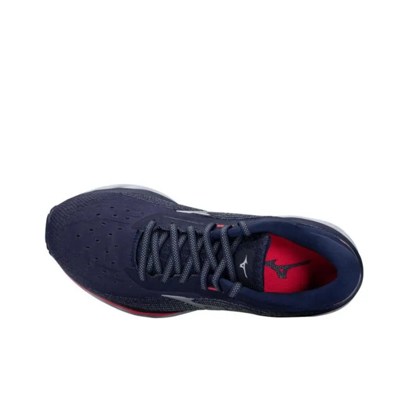 Mizuno Wave Sky 5 Casual Shoes Women's Low Top Blue/White/Red-2