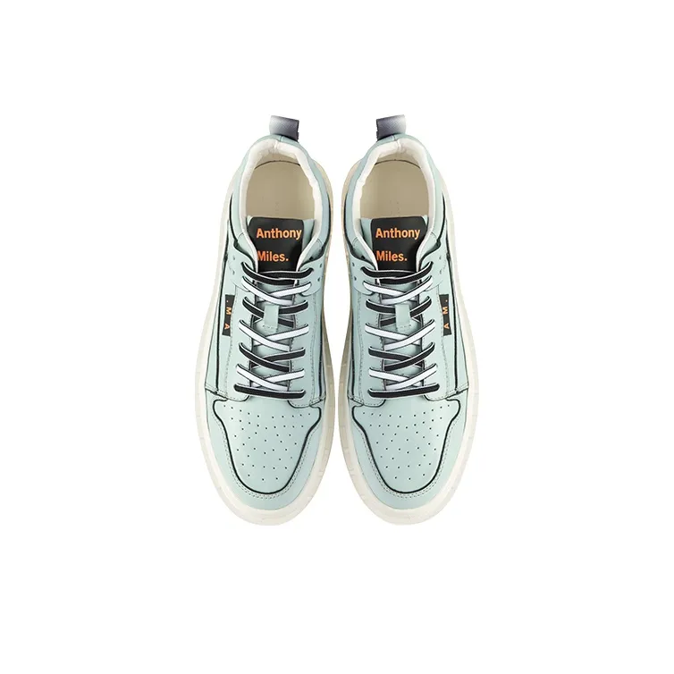 Anthony Miles Skateboard Shoes Men Low Top Sky Blue-3