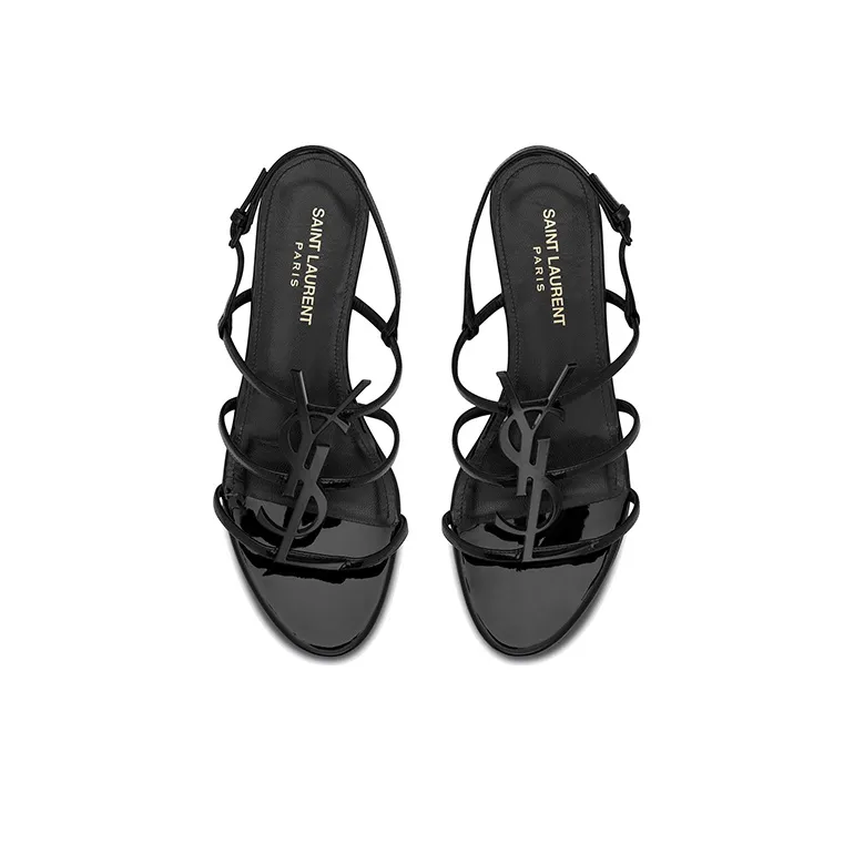 SAINT LAURENT Cassandra Monogram Sandals-3