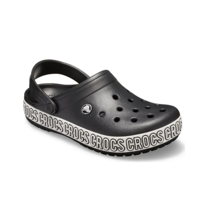 Crocs Crocband Logo Mania Beach Black Sandals-2