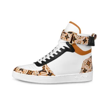 LOUIS VUITTON Lv Crafty Boombox High Top Sports Boots White/Brown Women's