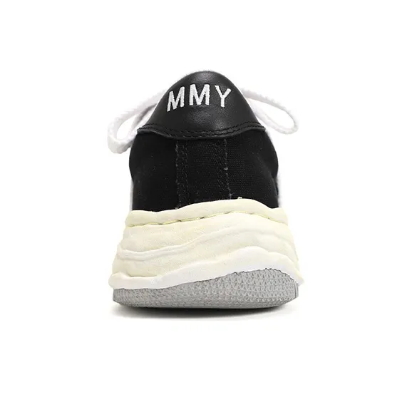 MIHARA YASUHIRO Maison MIHARA YASUHIRO Wayne OG Sole Washed Canvas Low Black-3