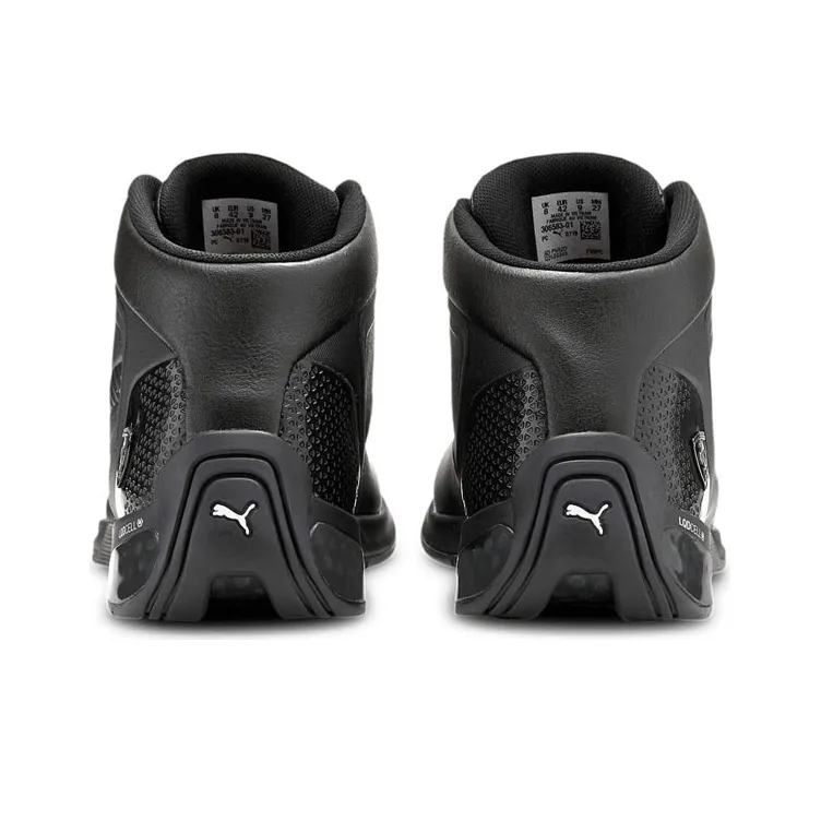 PUMA Ferrari Style KartCat-X Tech Cushioned Wear-Resistant Slip-Resistant Mid-Top Running Shoes Men's Black-3
