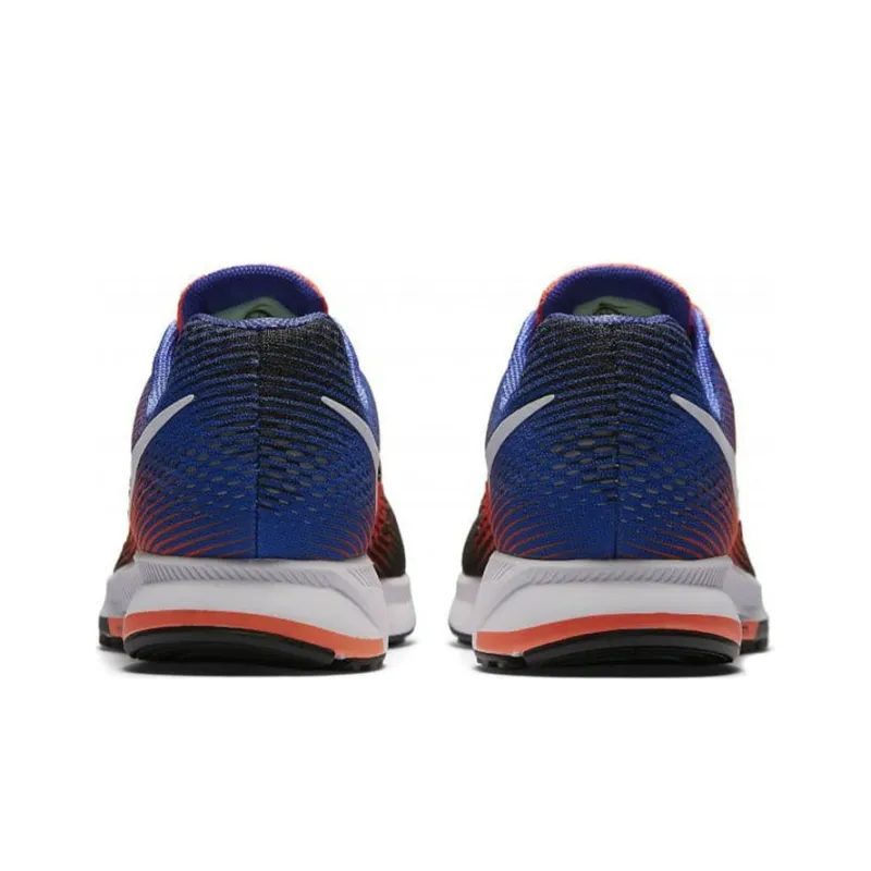 Nike Pegasus 33 Running Shoes Men Low Top Black/Orange-4