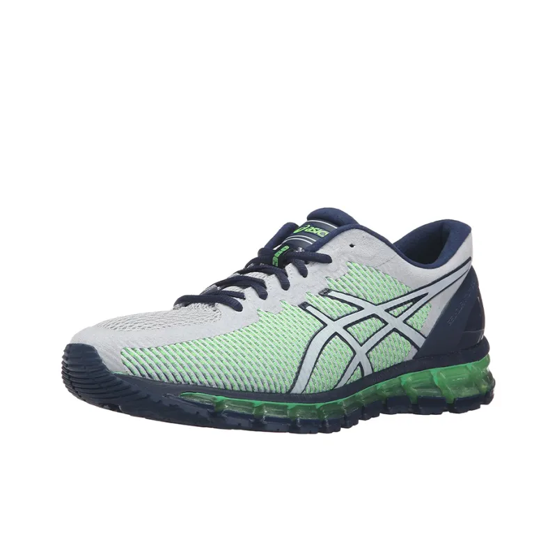 Asics Gel-Quantum 360 Cm Wear-Resistant Low-Top Running Shoes Men's Gray Blue Green-2