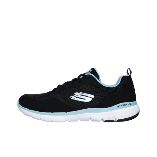 Skechers Flex Appeal 3.0 Casual Shoes Women's Low-Top Black/Blue