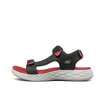 Skechers On The Go 600 Velcro Sandals Black/Red