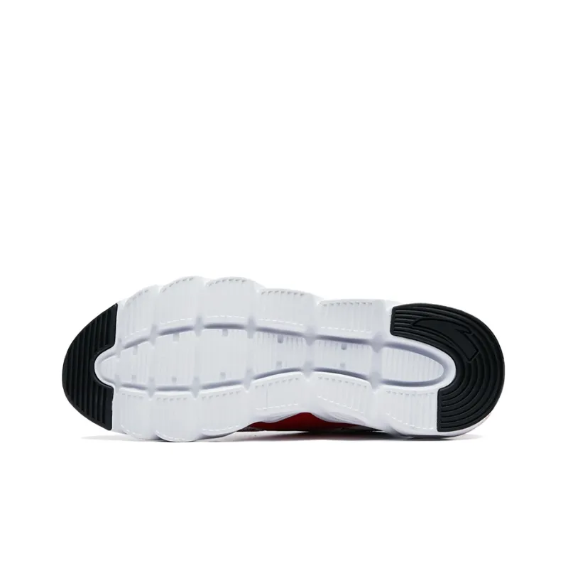 Anta Cushioned Slip-Resistant Abrasion-Resistant Breathable Low-Top Running Shoes Men's White Blue Red-4