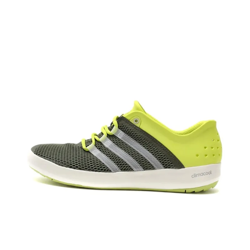 Adidas Climacool BOAT PURE Anti Slip Wear Resistant Breathable Lightweight Low Top Outdoor Shoes Unisex Green-0