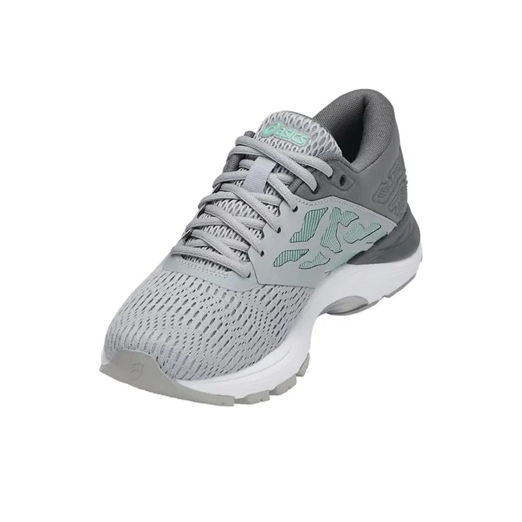 Asics Gel-Flux 5 Slip-Resistant Low-Top Running Shoes Women's Gray White Green-3