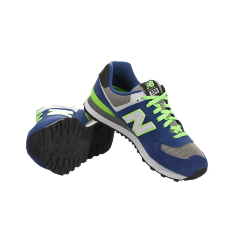 New Balance 574 Blue White Flourscent-3