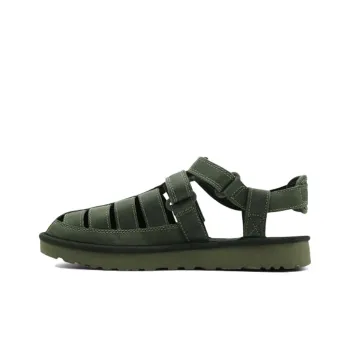 UGG Dune Fisherman Cowhide Green Sandals